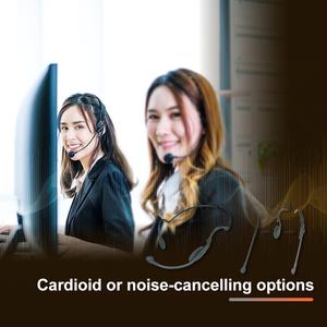 Noise-Cancelling Cardioid <b>Singing</b> Headset <b>Microphone</b> with Windscreen 50Hz-18kHz Frequency Response 3-pin XLRM Connector - Product Image 2