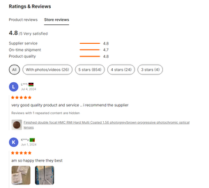 Lentilles de <span class=keywords><strong>presbytie</strong></span> de qualité supérieure 1.56, lentilles bifocales rondes, lentilles optiques ophtalmiques AR - Product Image 6
