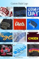 Sweat-shirt à capuche personnalisé avec logo brodé, sweat-shirt d'équipe avec cordon de serrage pour cheerleading, danse, gymnastique et vêtements de sport