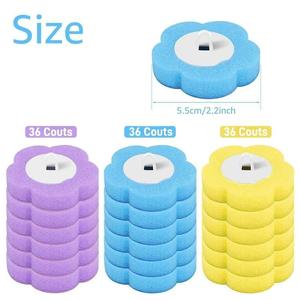 Wholesale Disposable Toilet <b>Brush</b> Refill 6pcs/set, 3-Layer Sponge Replacement Head for Bathroom <b>Cleaning</b>, Bulk Household - Product Image 4
