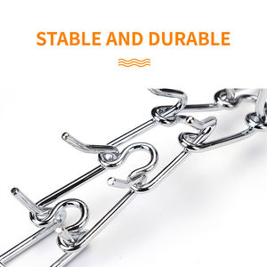 Nuevo Collar de cadena para perro mejorado, Collar de entrenamiento de ladridos para perros de acero inoxidable con punta única de liberación sin hebilla dorada - Product Image 3