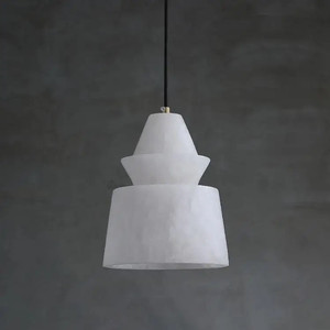 Lámpara Colgante de Latón y Alabastro, Estilo Italiano Minimalista, para Isla de Cocina, Comedor, Dormitorio, Cafetería, Lujosa, en Forma de Pagoda Geométrica de Varias Capas - Product Image 4