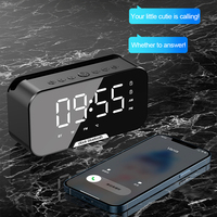 Speaker 3W Bt 5.3 dengan Jam Alarm, Radio FM, Penyangga Ponsel & Layar Temperatur - Pemutar Musik Portabel Multi-Fungsi
