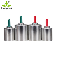 Boîte de conserve en métal vide de 250 ml et 500 ml, personnalisable avec un pinceau pour l'utilisation d'huile pour les sabots