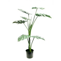 Arbre Monstera artificiel réaliste de 160 cm, grande plante Monstera artificielle au toucher réel, verdure artificielle d'intérieur pour café, restaurant, hôtel