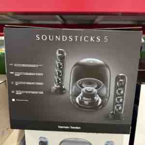 Système audio <span class=keywords><strong>Harman</strong></span> <span class=keywords><strong>Kardon</strong></span> Crystal Soundsticks 5 - <span class=keywords><strong>Enceinte</strong></span> sans fil pour <span class=keywords><strong>ordinateur</strong></span> de bureau, télévision, éclairage, utilisation à domicile - Product Image 3