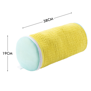 Sac de lavage de chaussures à fermeture éclair en microfibre chenille épaissie à ouverture latérale, maille alvéolée, protection renforcée, usage domestique, directement de l'usine OEM ODM - Product Image 2