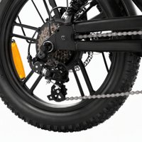 Vélo électrique à pneus larges de 20 pouces, 750W, 48V, 15AH, 7 vitesses, frein à disque hydraulique, double suspension, vélo électrique