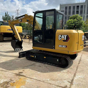 Excavatrice Caterpillar CAT305.5E/CAT305.5E2 d'occasion, 100% authentique, 5,4 tonnes, avec moteur, boîte de vitesses, pompe et PLC - Machine pour travaux de terrassement - Product Image 1