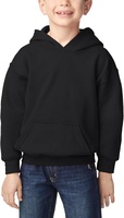 Sweat à capuche en molleton uni pour jeunes, personnalisable avec logo, pour garçons et filles, vente en gros