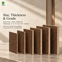 Contreplaqué plaqué placage de bois d'érable bronze foncé Jinbase W-SL-801, qualité E0, 1220x2440mm, feuilles de placage de bois, palettes en bois, stof din plus