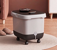 Baignoire de massage électrique pour les pieds, chauffante, pour usage domestique, avec température constante, pliable