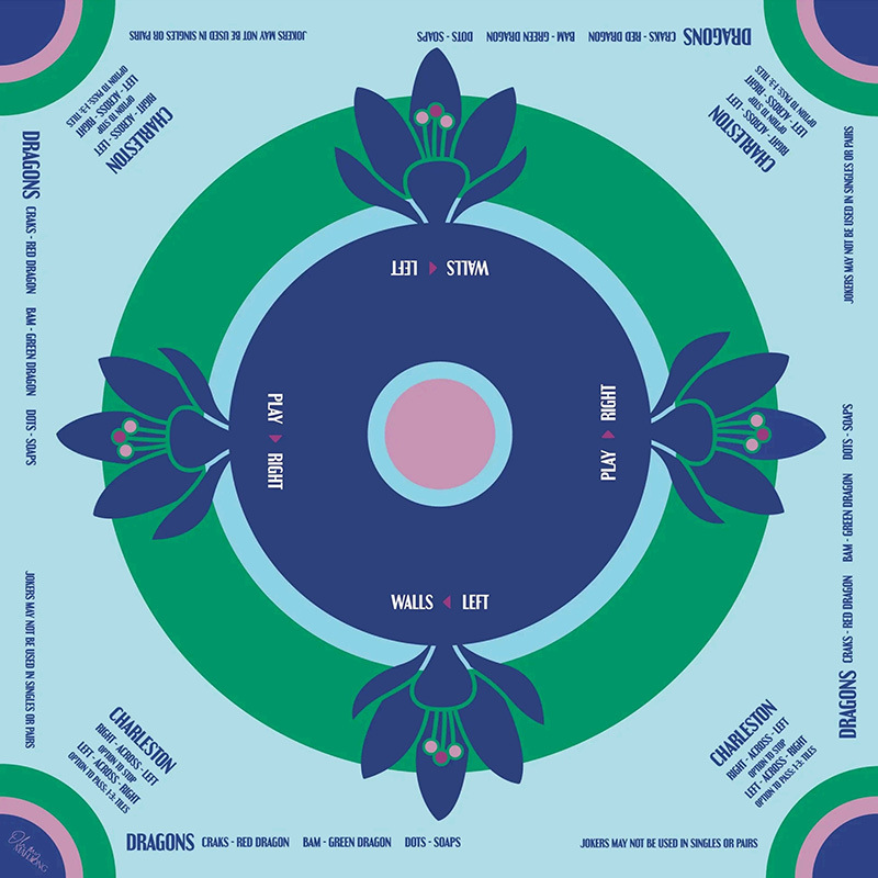 Navy  Blue  Mint Green Blush Pink