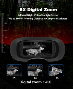 2.5K UHD ระยะการดูสูงสุด300M 15MP ดิจิตอลซูม8X สีเต็มดิจิตอลคืนวิสัยทัศน์อุปกรณ์ NV กล้องส่องทางไกลแว่นตากล้องโทรทรรศน์ - Product Image 3