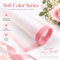 Papier d'emballage pour bouquet de fleurs de style coréen, 20 feuilles, imperméable, pour emballages cadeaux de mariage, anniversaire, Saint-Valentin