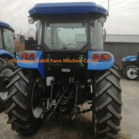 Tracteurs à roues agricoles de qualité d'occasion/d'occasion New Holland T1104 TD5 110hp avec cabine 4x4wd Machines agricoles