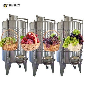 TEKBREW <span class=keywords><strong>Cuve</strong></span> de Fermentation du Vin 500L, Fermenteur de Vin 1000L, <span class=keywords><strong>Cuve</strong></span> de Fermentation à Vin 2000L avec Chemise de Refroidissement - Product Image 1