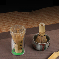 Fouet à matcha en bambou écologique de qualité alimentaire, fouet à matcha moderne pour la préparation de la poudre de matcha, fouet à matcha avec logo