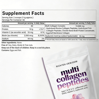 Poudre de peptides de collagène multi-sources Richtek en gros – Types I, II, III, V, X – Soutient la santé de la peau, des cheveux et des ongles – Approvisionnement en vrac de qualité supérieure – Meilleur prix