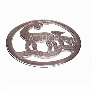 ที่รองหม้ออะลูมิเนียมหล่อขึ้นรูป Atiqco รุ่นใหม่ ดีไซน์หรูหรา ขัดเงาแบบกระจก ป้องกันความร้อน สำหรับจานและกระทะร้อน - Product Image 3
