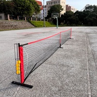 Raket Pickleball Grosir Pabrik Cina & Set Jaring Merah Portabel untuk Latihan Indoor Outdoor 6.7x0.91m untuk Hiburan Keluarga