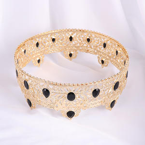 تاج الملكة الملك للعروس من Miallo, تاج الملكة الملك الباروكي ، للفتيان ، diadia ، غطاء للرأس ، لحفلات الزفاف ، التيجان الدائري - Product Image 4