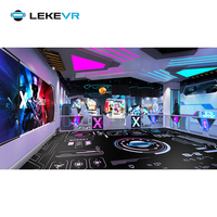 Parque temático de realidad Virtual de negocios LEKE VR, equipo de centro de juegos VR, máquina de simulador interactivo 9D, atracción VR