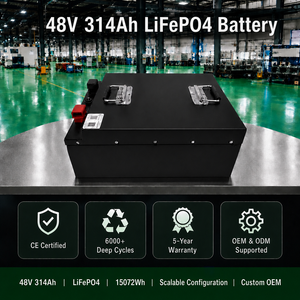 15.07kWh Smart BMS 48V LiFePO4 Baterai Lithium Iron Phosphate Sel Baterai Lithium Deep Cycle Grade A Paket Baterai Isi Ulang - Product Image 2