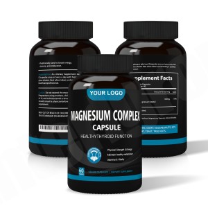 Cápsulas OEM de Complejo de Magnesio 12 en 1, Suplemento de Citrato, Treonato y Glicinato de Magnesio, 500 mg - Product Image 2