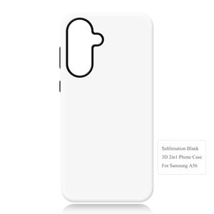 Coque de téléphone vierge par sublimation 3D 2in1 housse de téléphone pour impression de film DIY TPU Plus PC Cell Cases Vente en gros pour Sam Sung A56 Series - Product Image 2