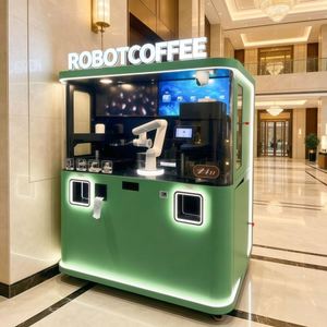 เครื่องชงกาแฟสดแบบอัตโนมัติเต็มรูปแบบ รุ่นแขนกลอัจฉริยะ สำหรับทำลาเต้อาร์ต พร้อมบริการตนเอง - Product Image 2