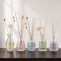 Bouteille diffuseur de parfum en verre transparent multi-formes 100 ml – 5 formes uniques – Bouteille vide pour parfum