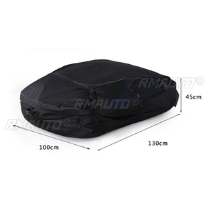 Sac de toit de voiture 160x110x45CM, sac de transport de bagages imperméable pour toit de voiture, sac de rangement pour toit de voiture, sac de toit pliable pour SUV, fourgonnette, sacs de toit 600D Oxford - Product Image 4