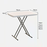 Ensemble de table et de chaises pliantes en plastique de petite taille - Design moderne pour l'extérieur