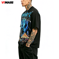 T-shirt ample pour homme avec motif urbain personnalisable, fabriqué par un fabricant OEM, avec support de quantité flexible, pour la vente au détail