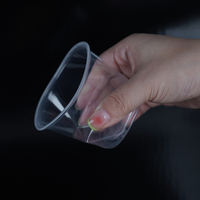 Vente directe usine – Contenant rond jetable en PP transparent multi-tailles pour condiments, poudings, petites sauces, avec couvercle