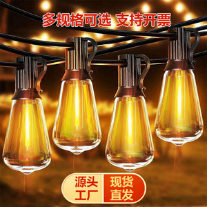 ไฟ LED สายยาวกันน้ำสำหรับภายนอกอาคาร IP65 หลอดแก้ว 2700K แสงวอร์มไวท์ สำหรับตกแต่งสวน - Product Image 3