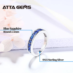 <span class=keywords><strong>Bague</strong></span> en <span class=keywords><strong>saphir</strong></span> bleu rubis <span class=keywords><strong>vert</strong></span>, bijoux fins, pour femme, 100% argent Sterling 925, idéal pour cadeau de fête - Product Image 4