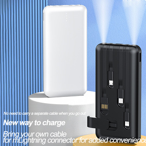 Meilleures ventes : Powerbanks portables originales avec logo, chargeur de batterie externe 10000 mAh, fournisseur électronique avec double sortie - Product Image 4
