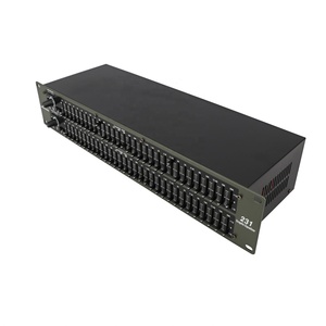 Equipo de sonido profesional Dual 31-Band Audio Graphic <span class=keywords><strong>Equalizer</strong></span> <span class=keywords><strong>1</strong></span>/3-Octave Constant Q Frecuencia Band 231 Oferta de descuento Metal - Product Image 5