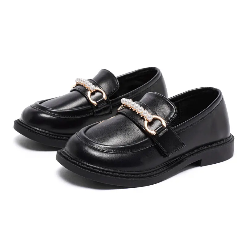 Nian OEM Sapatos de couro New Little kids Manufacturer Children Flat Shoes Cheap kids Shoe Girls Children Shoes Online