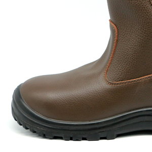 MaxiTough İnşaat İş Ayakkabıları Erkekler İçin Anti-statik Çelik Burunlu Hakiki Deri OEM Logolu Petrol Rafinerisi Güvenlik Botları - Product Image 3