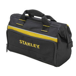 Sac à outils Stanley 12,5 pouces noir et jaune avec fermeture éclair pour le rangement des outils et de l'équipement - Product Image 1
