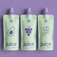 Prix usine – Emballage organique refermable de 100 ml, 120 ml, 150 ml avec logo personnalisé imprimé – Sachet pulvérisateur transparent autoportant