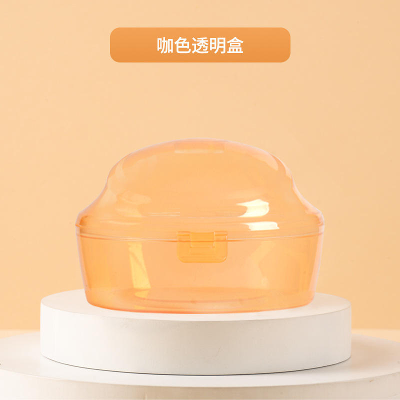 Coffee colored round empty box