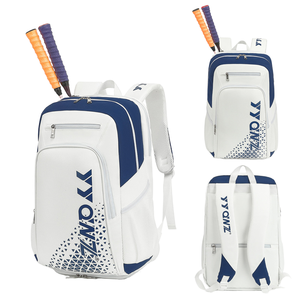 Sacs d'équipement de tennis et de pickleball personnalisés pour hommes et femmes, sac à dos en nylon résistant à l'eau avec compartiment pour chaussures, sac à pagaie - Product Image 2