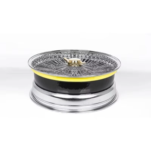 新品 13-22インチ クロスレース ワイヤーホイール <span class=keywords><strong>60</strong></span>スポーク リバースタイプ ポリッシュドスチールリム - Product Image 6