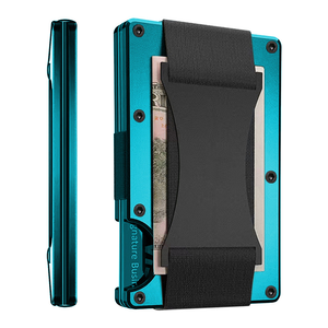 Custom Logo RFID Aluminum Metal <strong>Wallet</strong> CNC Machined Metal with Wire EDM for Men Business Cards &amp; Credit Cards Holder - Product Image 5