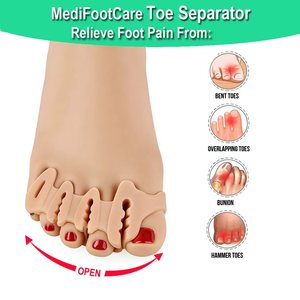 Separadores de Dedos del Pie para una Alineación Correcta - Correctores de <span class=keywords><strong>Juanetes</strong></span> y Dedos en Martillo, Plantillas para Sandalias Flip-Flop para Hombres y Mujeres - Product Image 6