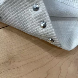 カスタムメンズ特大グラフィックグラフィティプリントTシャツ100% コットンドロップショルダー長袖クロップ丈サーマルワッフルニット - Product Image 6